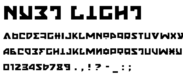 Nyet Light font